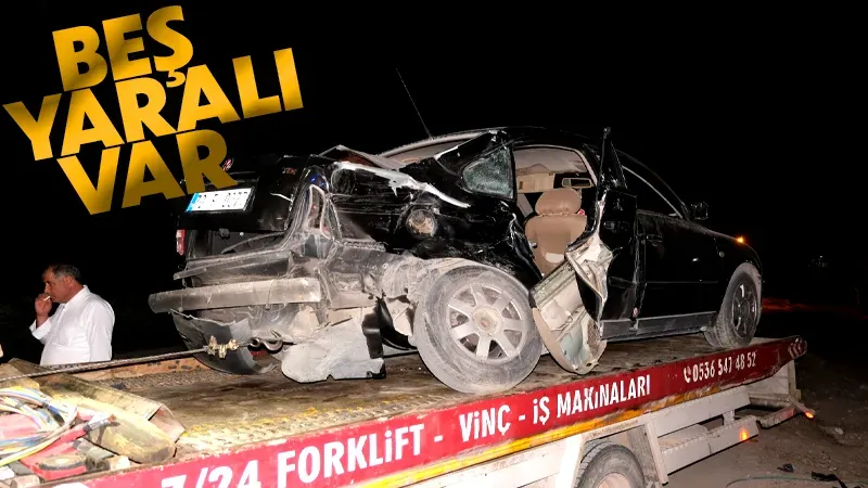 Karaman’da otomobiller çarpıştı: 5 yaralı