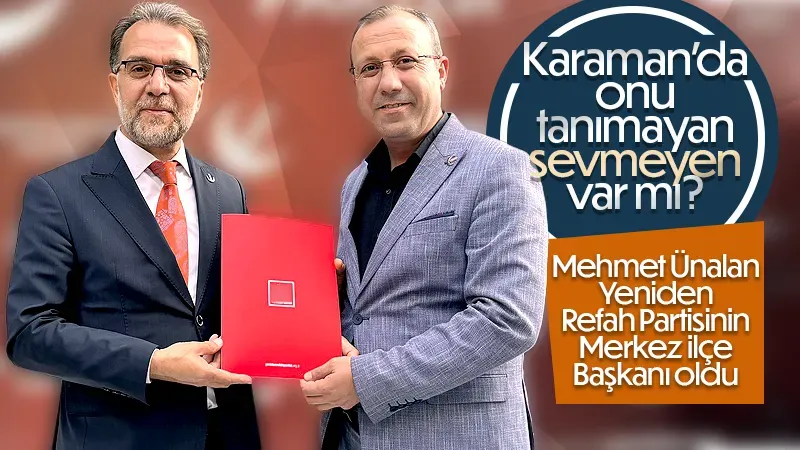 Mehmet Ünalan Merkez İlçe Başkanı oldu