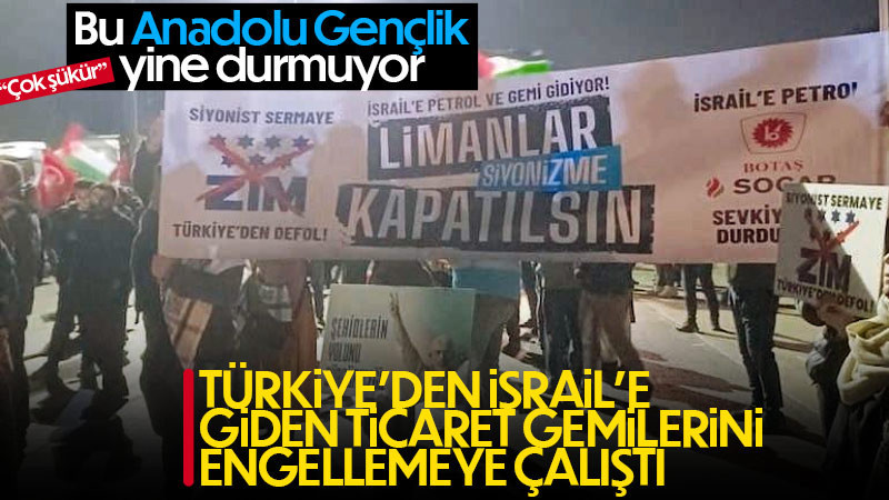 AGD İsrail'e giden Ticaret gemilerini engellemeye çalıştı