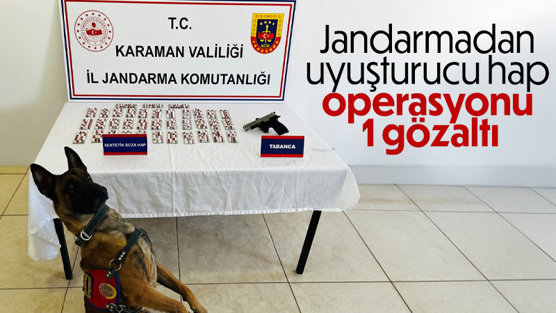 Jandarmadan uyuşturucu hap operasyonu: 1 gözaltı