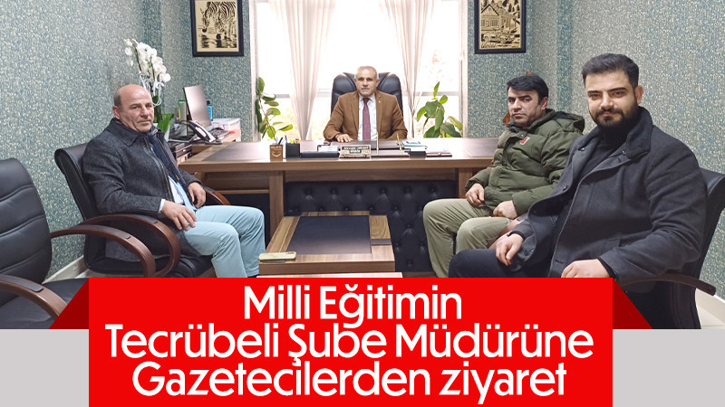 Tecrübeli müdüre Gazetecilerden ziyaret