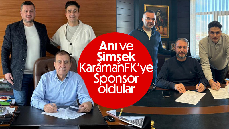 Anı ve Şimşek, KaramanFK’ye sponsor oldular.