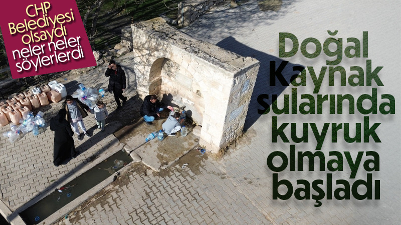 Karaman'da doğal kaynak sularının aktığı çeşmelere ilgi arttı