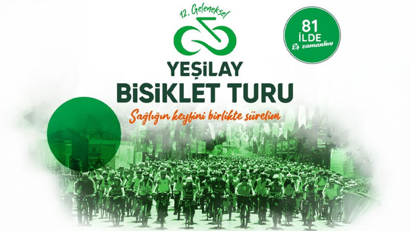 Karaman’da Yeşilay'dan Bisiklet Turu