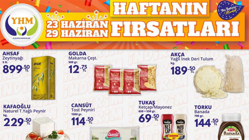 YHM'den 23-29 haziran indiirmleri