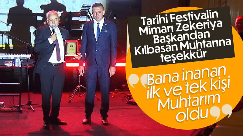 Zekeriya Başkandan Kılbasan Muhtarına Teşekkür 