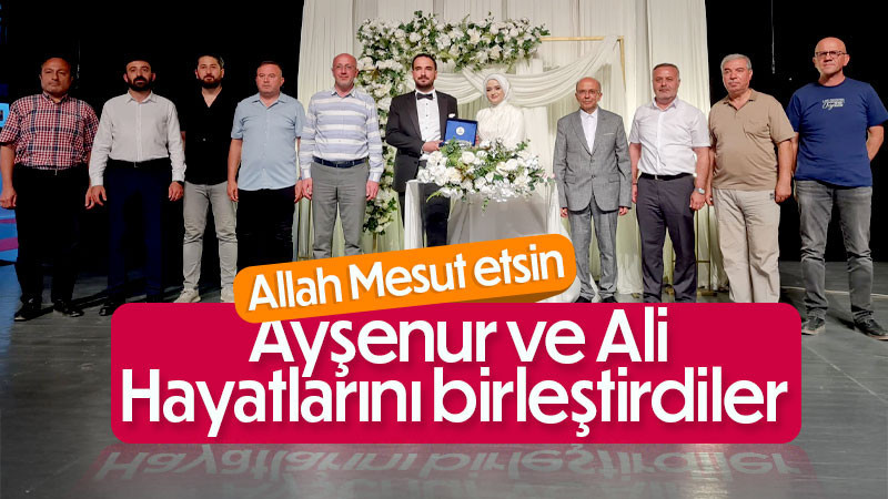 Ali Hebebci ile Ayşenur Yüce Dünyaevine Girdi