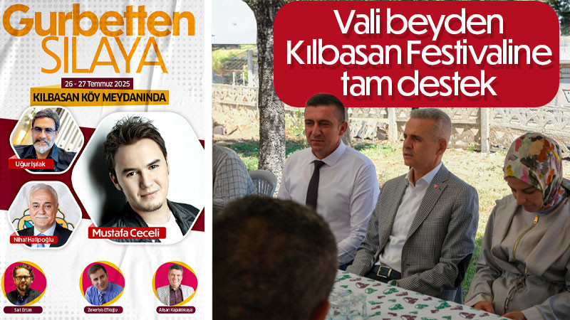 Kılbasan’da “Gurbetten Sılaya” Festivali: Vali Çiçekli’den Destek Sözü