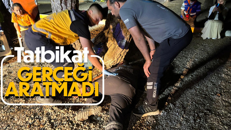 Karaman’da gerçeği aratmayan tatbikat