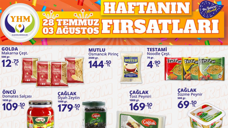 YHM'de 28 Temmuz - 3 Ağustos indirimleri