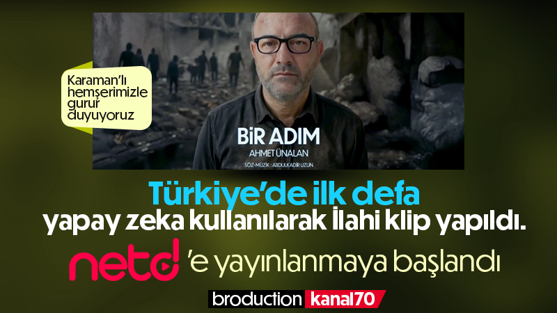 Ahmet Ünalan Yapay zeka ile klip yaptı