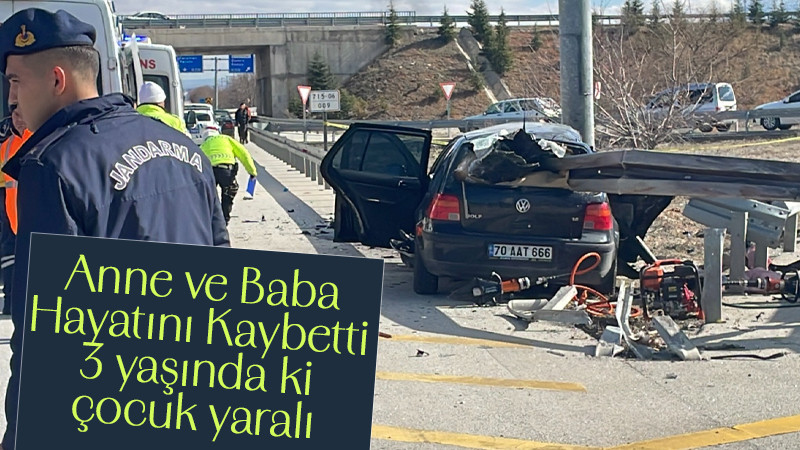  Anne ve baba öldü, kız çocukları yaralandı 