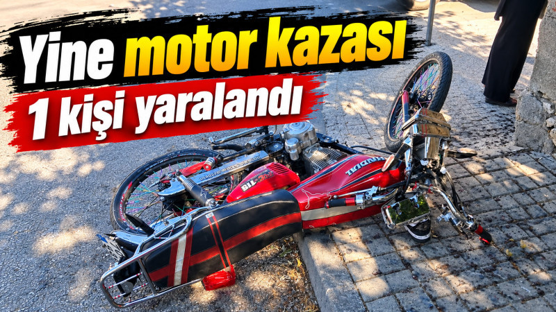 Karaman'da hafif ticari araçla motosiklet çarpıştı: 1 yaralı