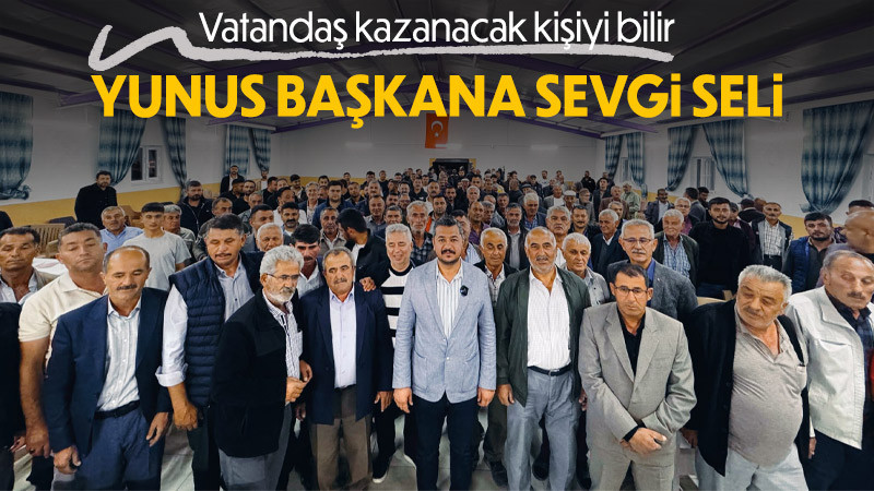Yunus Başkana Sevgi Seli