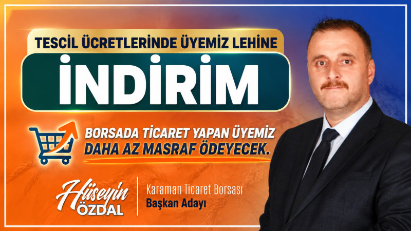 ÖZDAL’DAN ÜYELERE NEFES ALDIRACAK VAAT: TESCİL ÜCRETLERİ DÜŞECEK