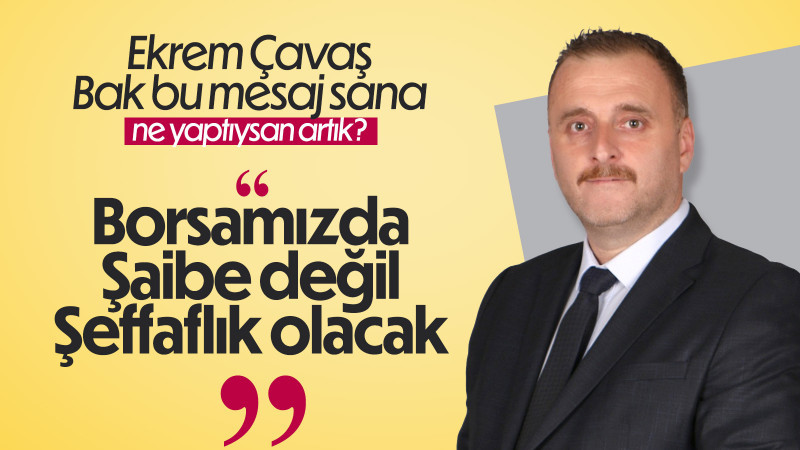 Başkan adayı Hüseyin Özdal'dan Ekrem Çavaş'a gönderme