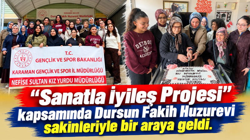 NEFİSE SULTAN KIZ YURDU ÖĞRENCİLERİNDEN HUZUREVİNDE MÜZİK DİNLETİSİ